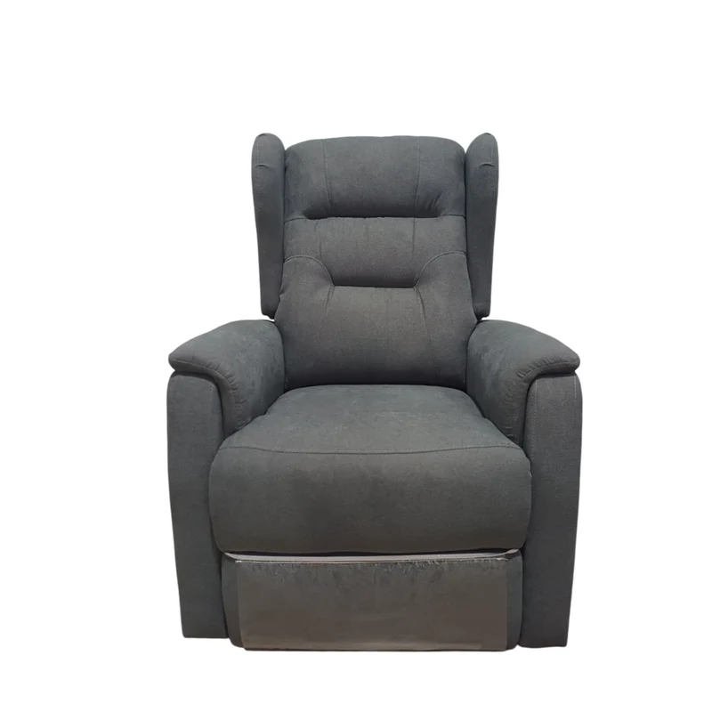 Poltrona Relax Ariel – Recliner manuale in ciniglia con doppia imbottitura