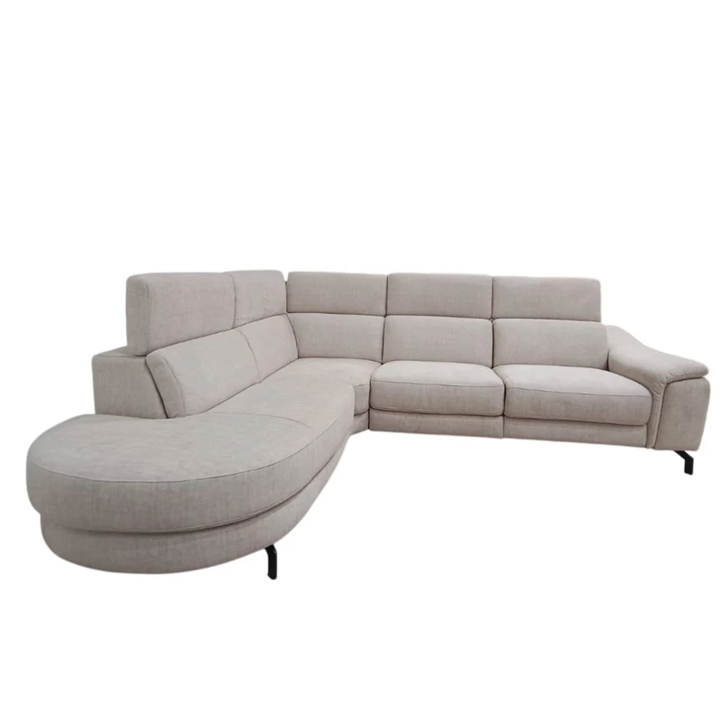 Divano Nelson con Poggiatesta Regolabile e Recliner Elettrico | Comfort e Design Moderno
