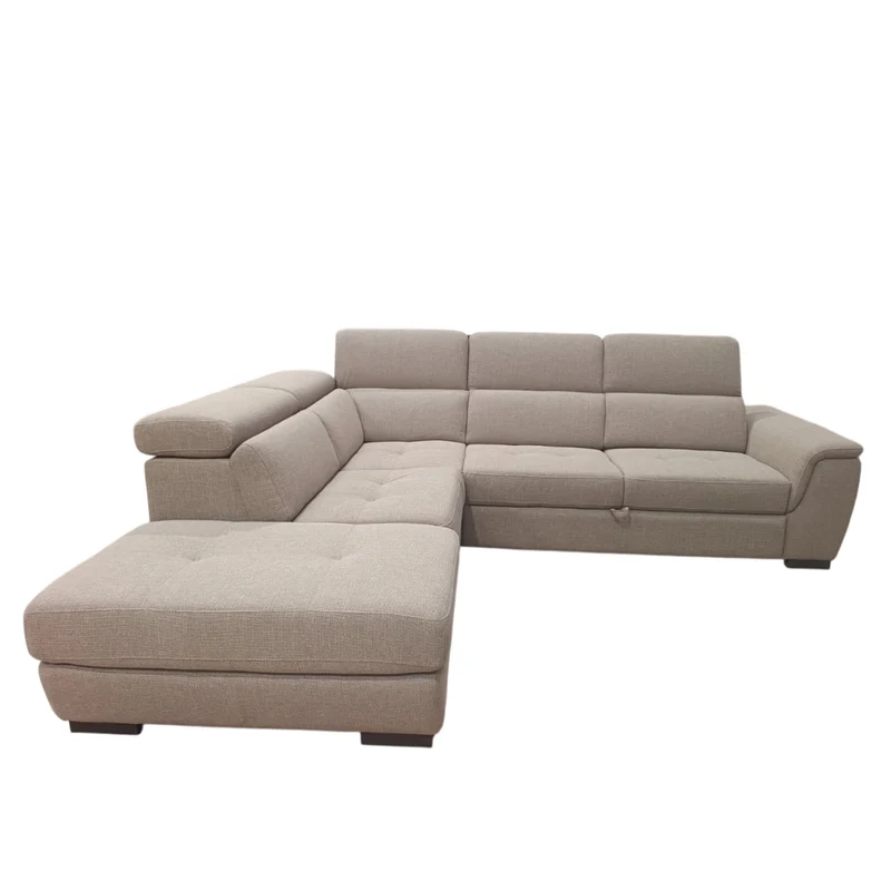 Victor Divano Angolare con Poggiatesta Reclinabile e Chaise-longue | Divano Letto di Design