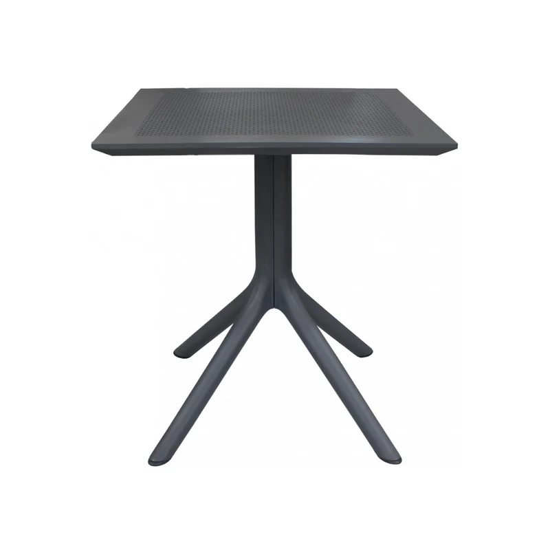 Square Polypropylene Contract Table for Indoor or Outdoor Anthracite