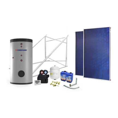 Impianto solare circuito forzato 300 lt 2 scamb. 2 collettori