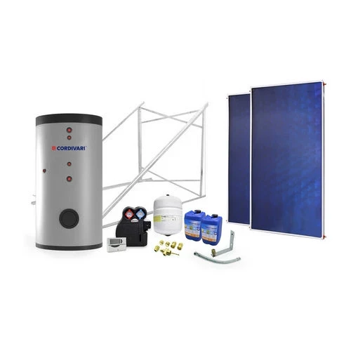 Impianto solare circuito forzato 200 lt 2 scamb. 2 collettori