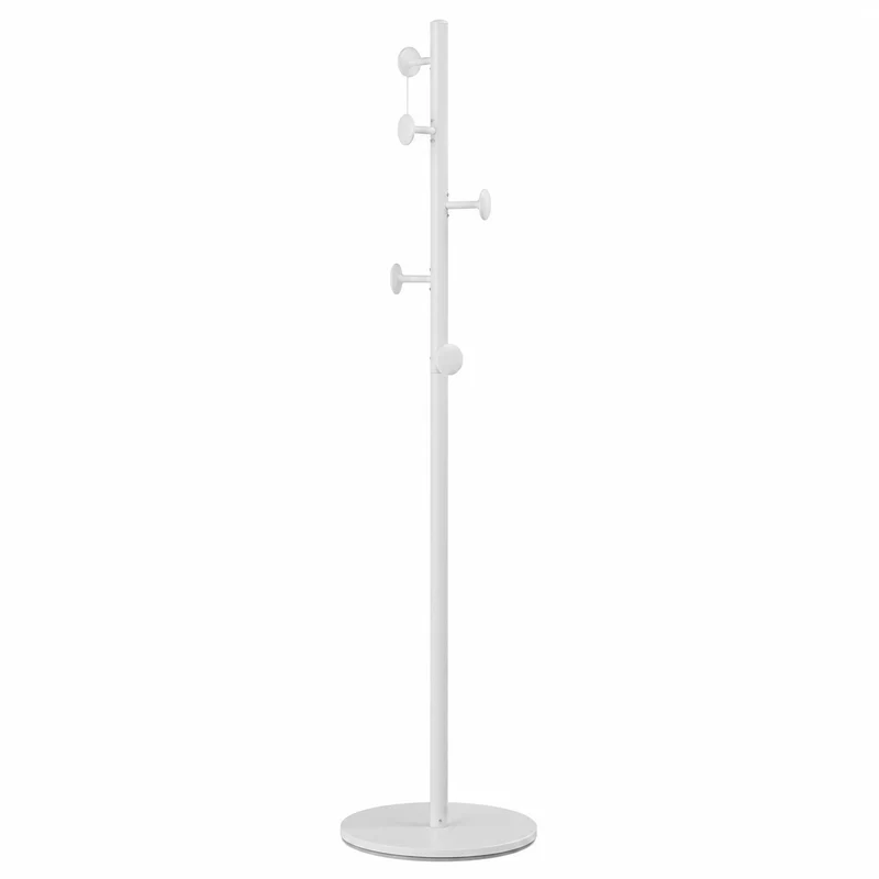 Appendiabiti da Terra Jerry in Metallo 173 cm con Base Circolare