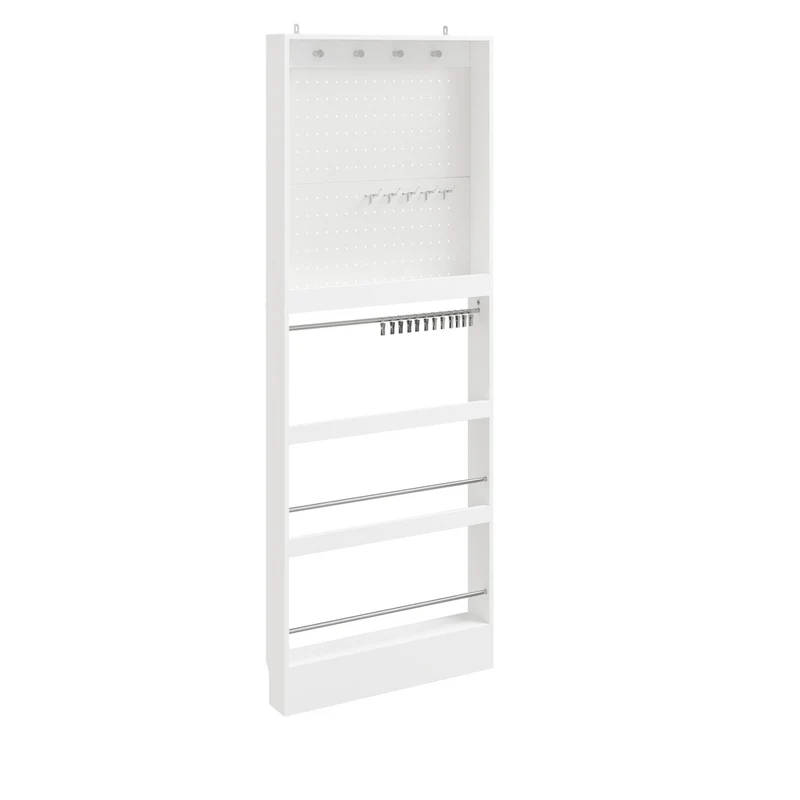 SoBuy | Garderobenpaneel extrem schmal 12 cm tief Weiß | FHK39-W