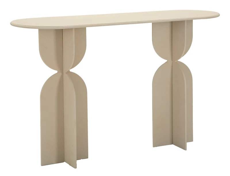 Console Dune 120x40x75,5 cm in Ferro Crema