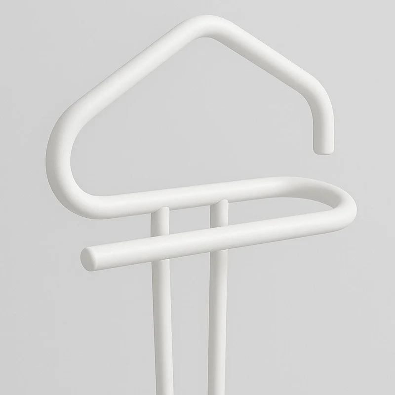 Appendiabiti da Terra Minimalista in Acciaio Inox Bianco o nero