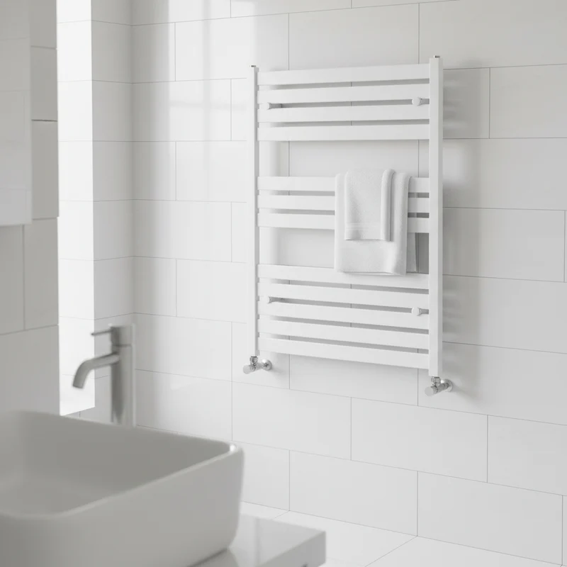 Termoarredo planar orizzontale bianco h 528 x int. 770 mm