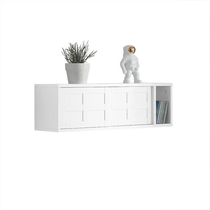 SoBuy | Wandgarderobe | Hängeregal | Flurgarderobe Weiß | FHK18-W