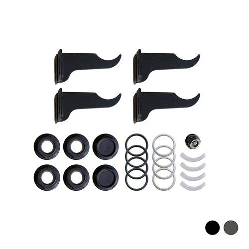 Kit di fissaggio per radiatori colorati 1/2 slate grey