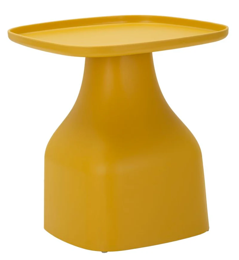 Tavolinetto Gea Giallo 48x48x50 cm in Polipropilene Giallo