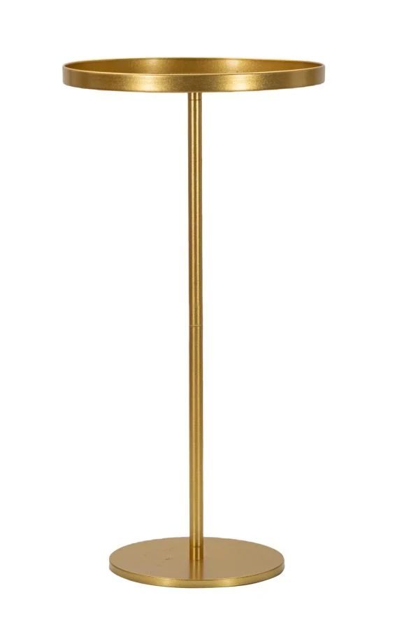 Tavolinetto Doha Ø51x100 cm in Ferro Oro