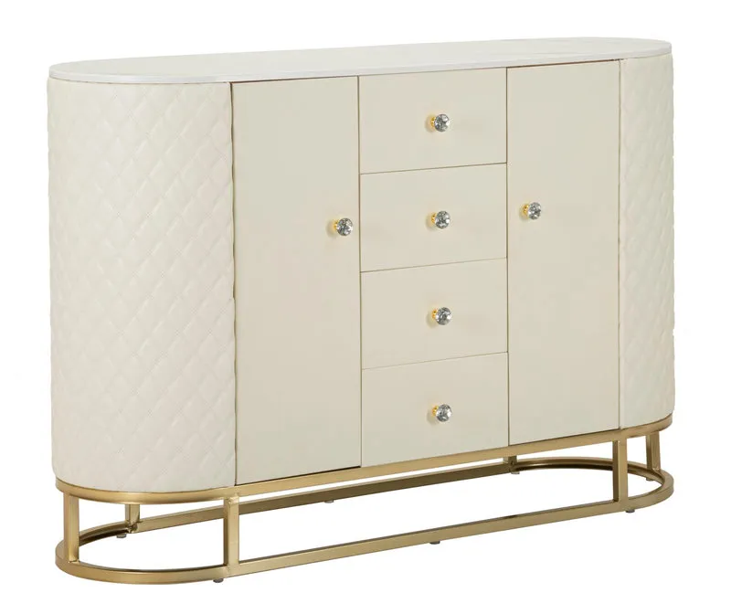 Mobile Sharon 120x40x85 cm in Pino e MDF e Metallo e Plastica