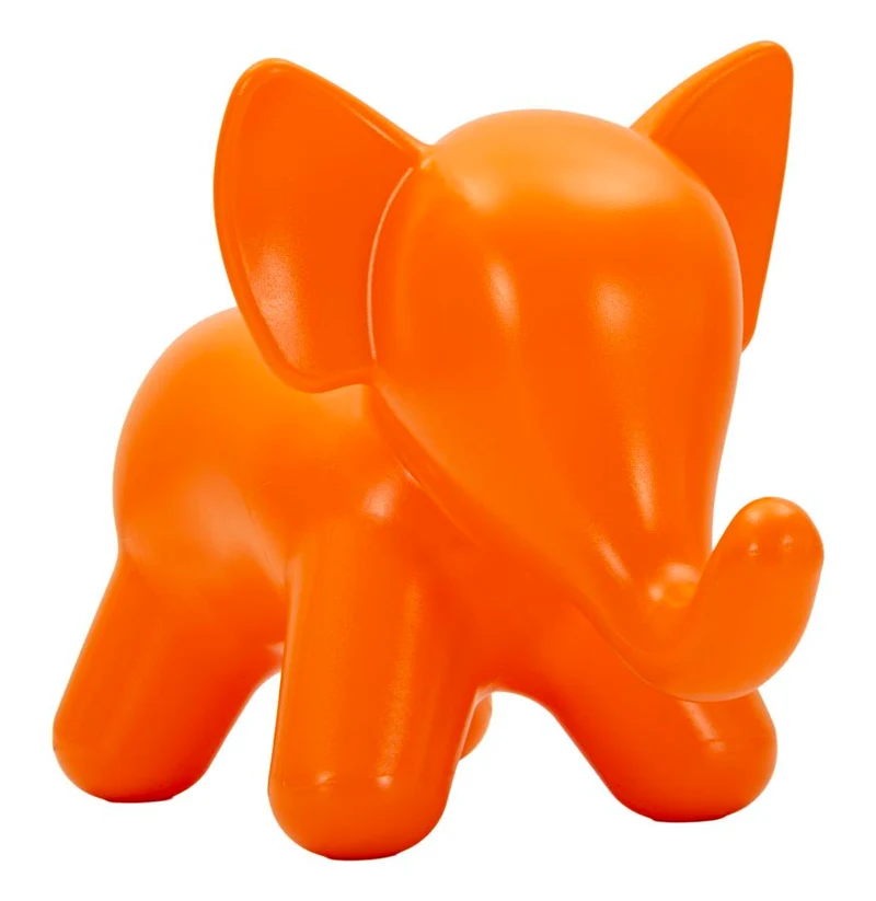 Sgabello Elephant Arancione 86x46x56 cm in Polietilene Arancione