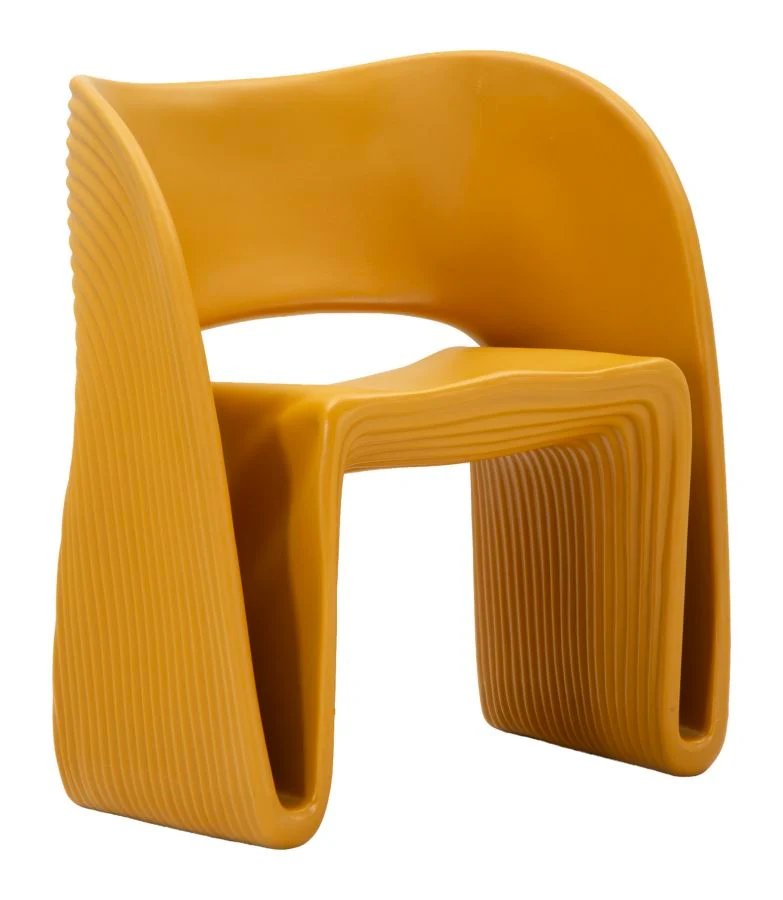 Poltrona Sand Senape 65x57,5x76 cm in Polietilene Senape