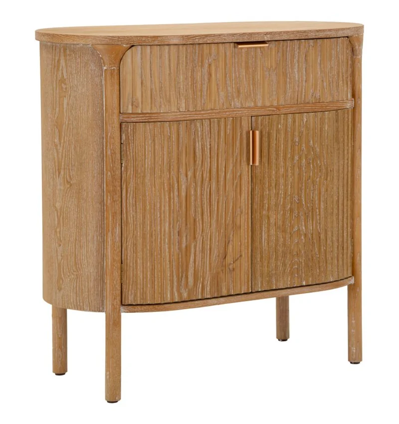Mobiletto Goteborg 81x46x82 cm in Abete e MDF e Ferro