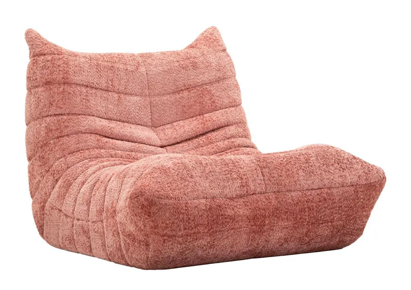 Poltrona Mask Rosa 103x100x80 cm in Spugna e Poliestere Rosa