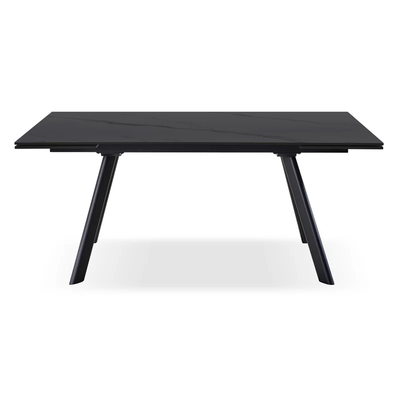 Extendable Ceramic Dining Table, Marble Finish, 160/240 cm