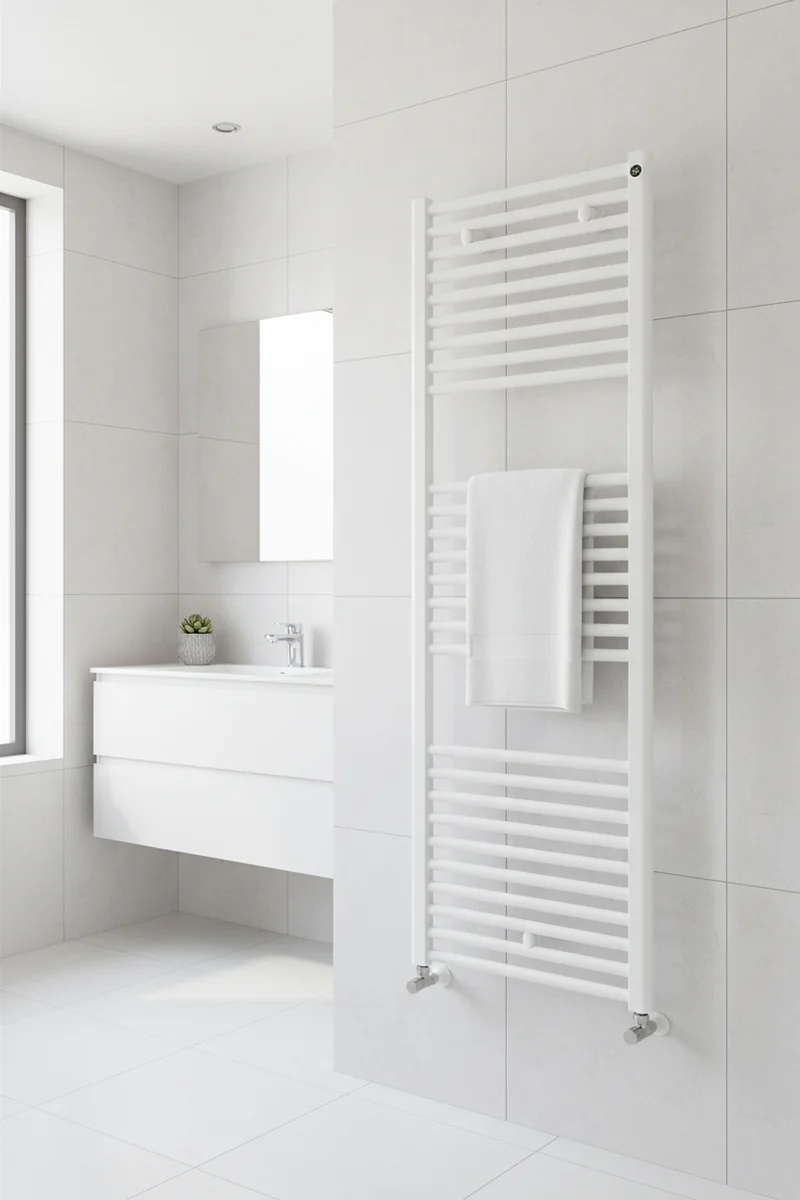 Termoarredo lisa h. 1385 mm bianco largh. cm 60