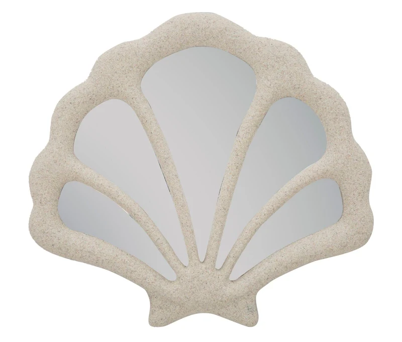 Specchio Conchiglia 40,5x2,3x37,3 cm in Resina