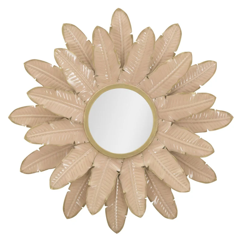 Specchio Glam Rosa 64,5x4,5 cm in Ferro Rosa
