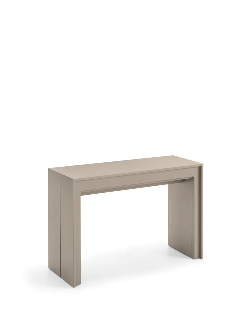 Consolle Allungabile Segmenta 110x42,5/246,5x78 cm in MDF Laccato Tortora Opaco