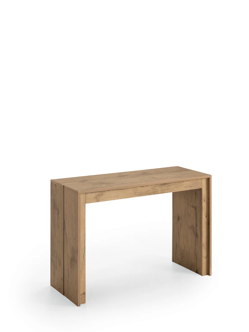 Consolle Allungabile Segmenta 110x42,5/246,5x78 cm in MDF Laccato Rovere Naturale