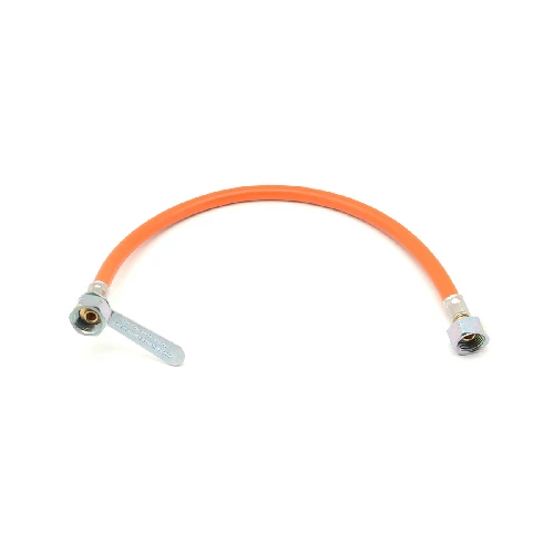 Flessibile gas ff in gomma con chiavetta cm 70