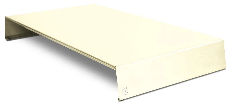 Copri Fornelli da Cucina 56,5x30x7,5 cm in Ferro Lisa Luxury Plan Plus Bianco Seconda Scelta