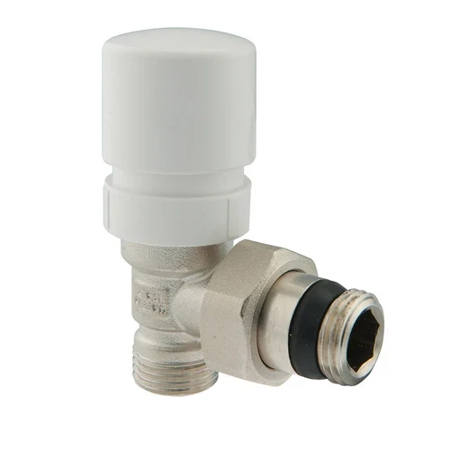 Valvola ad angolo termostatizzabile con preregolazione vats gc 3/8 1/2x16