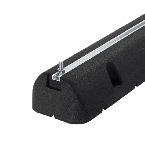 2 pz supporti a pavimento in gomma nera per climatizzatori l. 600 x p. 160 x h. 95 mm