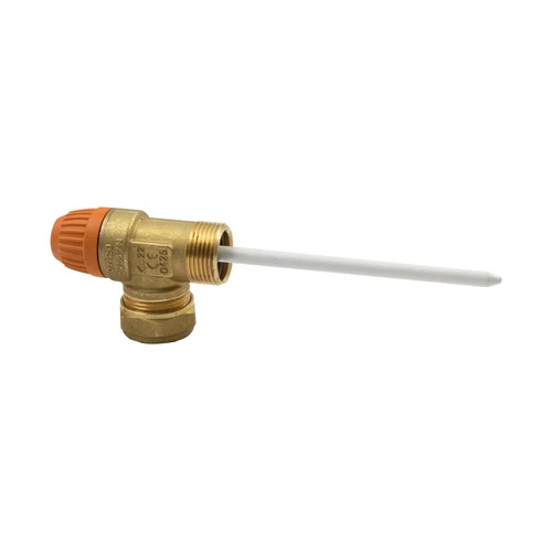 Valvola di sicurezza m-tubo rame combinata per sistemi solari 3/4 x 22