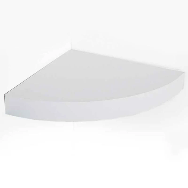 Mensola Parete Angolare 24x24x4 cm Scaffale con Ripiano ad Angolo in Legno MDF Bianco