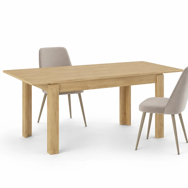 Tavolo da Pranzo Allungabile 120-170x80 cm Rettangolare in Legno Quercia