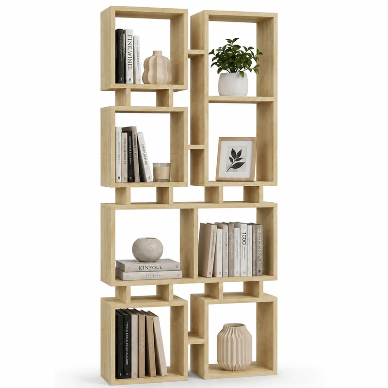 Libreria Moderna 79x24x166,5 cm Scaffalatura 4 Ripiani Quercia