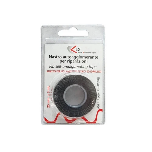 Nastro autoagglomerante mm 25 x mt 3 nero