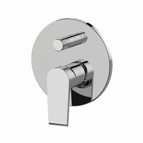 Miscelatore incasso doccia c/deviatore 2 vie a vitone linea artic visual inox