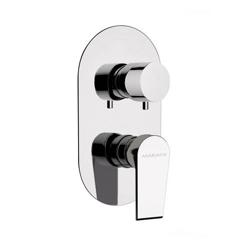 Miscelatore incasso doccia con deviatore 3 vie linea artic visual inox