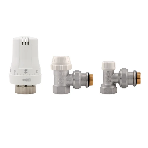 Kit valvole termostatiche ad angolo femmina 3/8