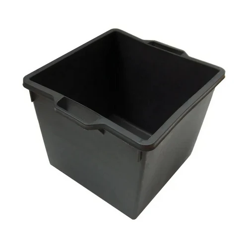 Cassa macerie quadrata in pp nero lt.40 mm 400x400x330