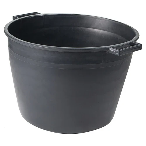 Cassa macerie tonda in pp nero lt.40 mm 450x350x355
