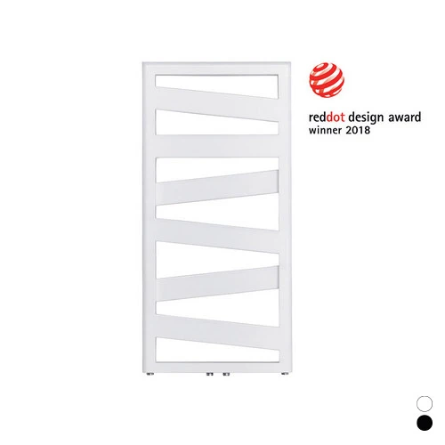Termoarredo zehnder ribbon h. 1017 nero opaco largh. cm 60