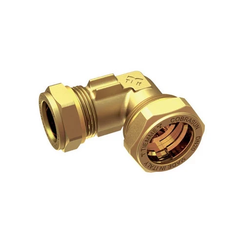 Raccordo curvo doppio cobrasun con supporto sonda temperatura dn 25x22 rame