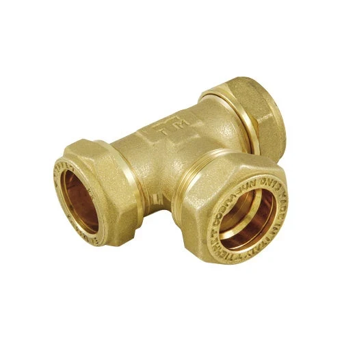 Raccordo a t rame-inox-rame cobrasun 22 cu x dn 16 x 22 cu