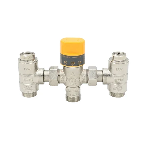 Miscelatore termostatico p/pannelli solari con 2 valvole eco 3/4