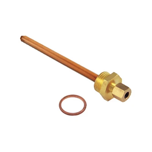 Pozzetto per sonda per impianti solari 1/2 x d. 6 l. 123 mm
