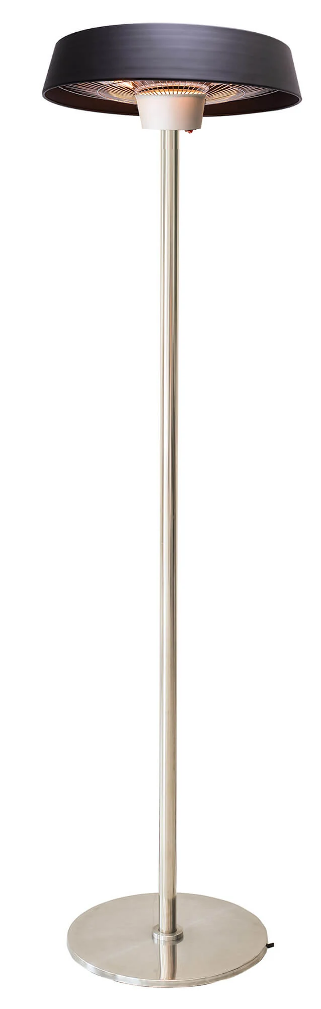 Stufa Elettrica ad Infrarossi Ø50 cm a Piantana 2000W per Esterni Nera Seconda Scelta