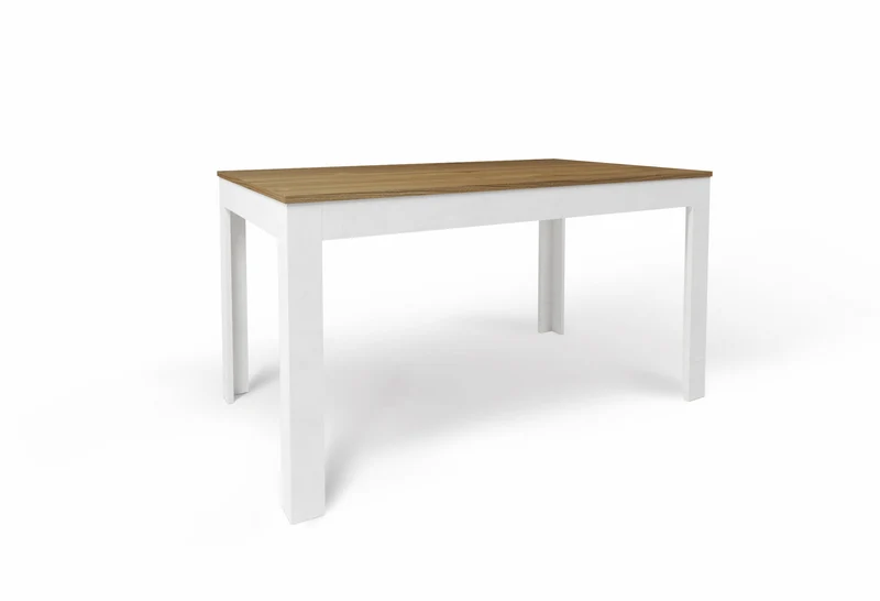 Tavolo Allungabile 140/00x80x75 cm Noce Stelvio e Ossido Bianco