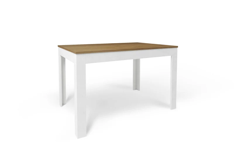 Tavolo Allungabile 120/170x80x75 cm Noce Stelvio e Ossido Bianco