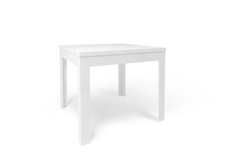 Tavolo Allungabile 90/180x90x75 cm Ossido Bianco e Ossido Bianco