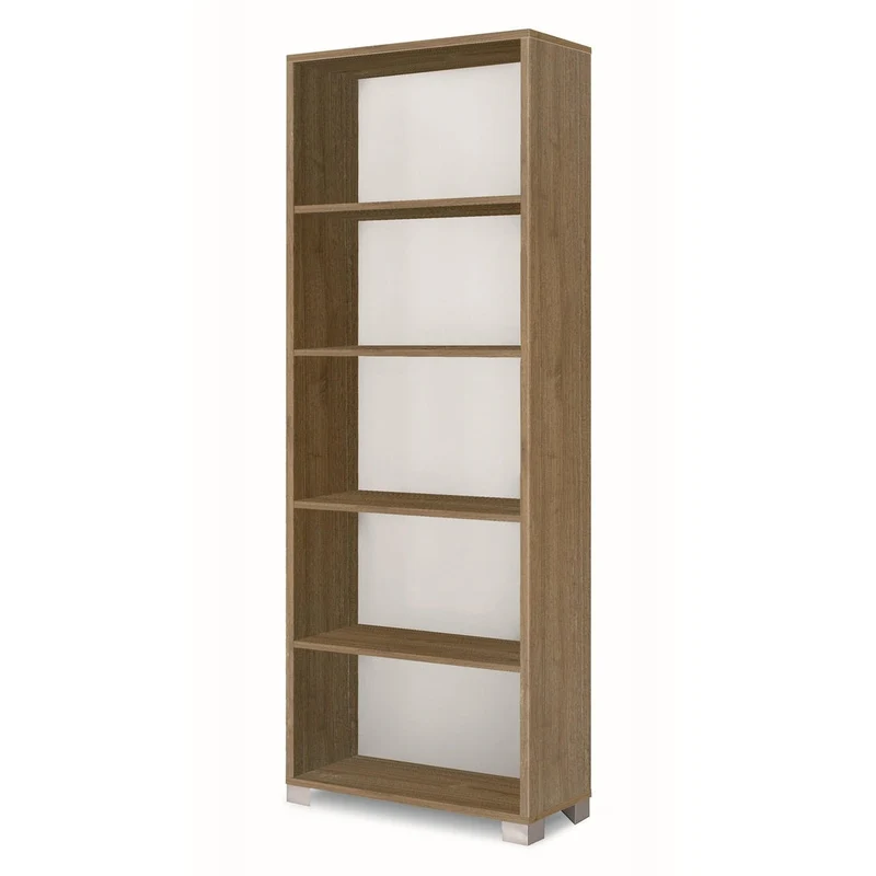 Libreria a Giorno 5 Ripiani 70x29x190 cm Noce Stelvio
